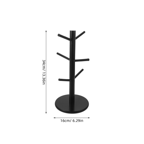 Black Wooden Finger Puppet Storage Stand Portable Display 2