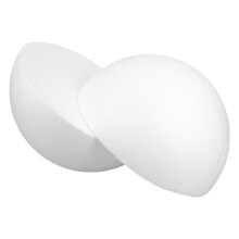 2Pcs Blank White Foam Half Balls for DIY Painting and Event Decoration