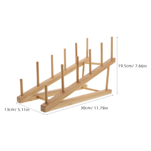 Multi-Layer Wooden Puppet Display Stand Hand Puppet Rack 2