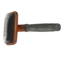Durable Wool Slicker Brush with Wooden Handle for Felting Crafts
