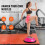 Halve exercise bal - DUOKU - AJ-20-3 - 26 inch - Capaciteit 680 kg - Roze 3