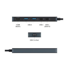 Hyper Drive Flex 1 x HDMI 2 x USB-C 1 x USB-A 60 g