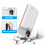 6000mAh Phone Battery Case for iPhone 11, White, 4 LED Indicators 7