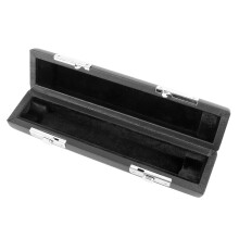 Boîte de rangement en cuir pour piccolo à 16 trous, durable, portable, noire