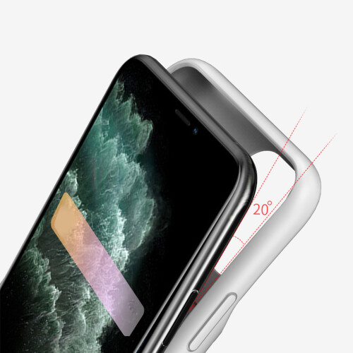 6000mAh Phone Battery Case for iPhone 11, White, 4 LED Indicators 2