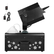 Sneeuwmachine-Duoku-2000 W-Reservoir van 5 L-Draaisneeuwmachine-met Bedrade en Draadloze Afstandsbediening