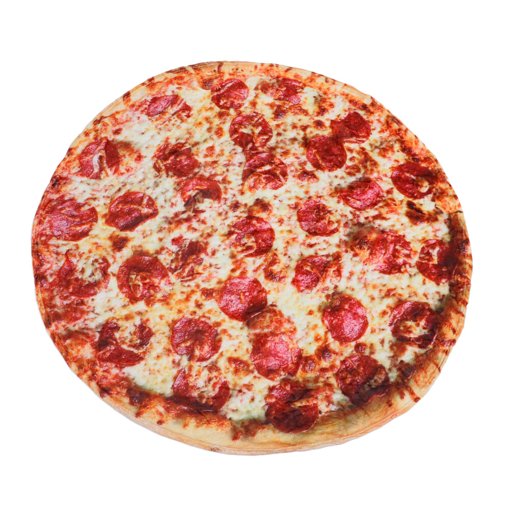 Kid Toddler Pizza Pattern Baby Playmat, Washable, 5.2ft Round Rug