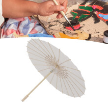 Künstlerischer Blanko-Reispapier-Regenschirm im chinesischen Stil, 58 cm, für einzigartige Dekorationen