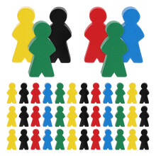 100 Unidades Peões De Multicoloridos Para De Tabuleiro