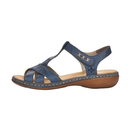 Rieker Sandales Cuir Rieker Massa - Bleu