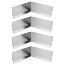 4 Stück Aluminium-Rinnen-Tal-Schutzbleche 481 g