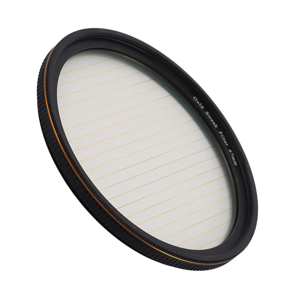 Streak Filter 67Mm Camera Lens Flare Effect Optical Glass Gold/Light 3151369312475