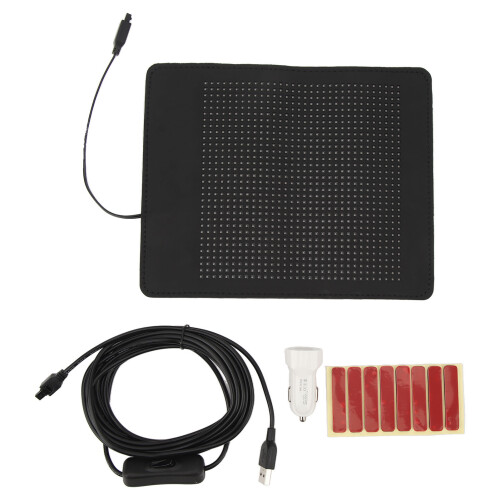 Flexible 32x32 RGB LED Car Screen Bluetooth Control USB 5V Sign 2