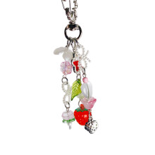 Erdbeer-Blumen-Anhänger, Schlüsselanhänger,-Stil 3