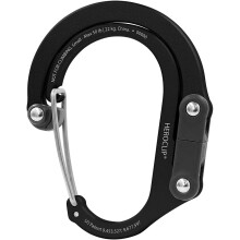 Compact Carabiner Hook And Clip, 3-in-1 Clip And Hook With Non-Slip Rubber Tip For Secure Grip, 360 Swivel Carabiner For Camping Hiking And Travel,
