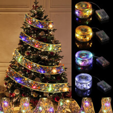 Guirlandes lumineuses de Noël créatives à faire soi-même, guirlandes LED flexibles à piles pour une utilisation intérieure et extérieure