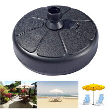 Verstelbare parasolvoet voor buiten, geschikt voor terras, tuin en strand. Perfect voor parasolstangen met een diameter van 35-38 mm. Vulbare