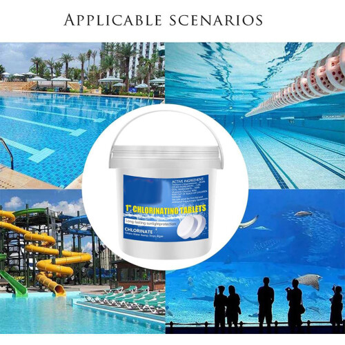Sunlight Protector Chlorinating Tabs, Effective Prevention Of Water Retention, Algae, And Other Organisms, Slow-Dissolving To Ensure Consistent 2