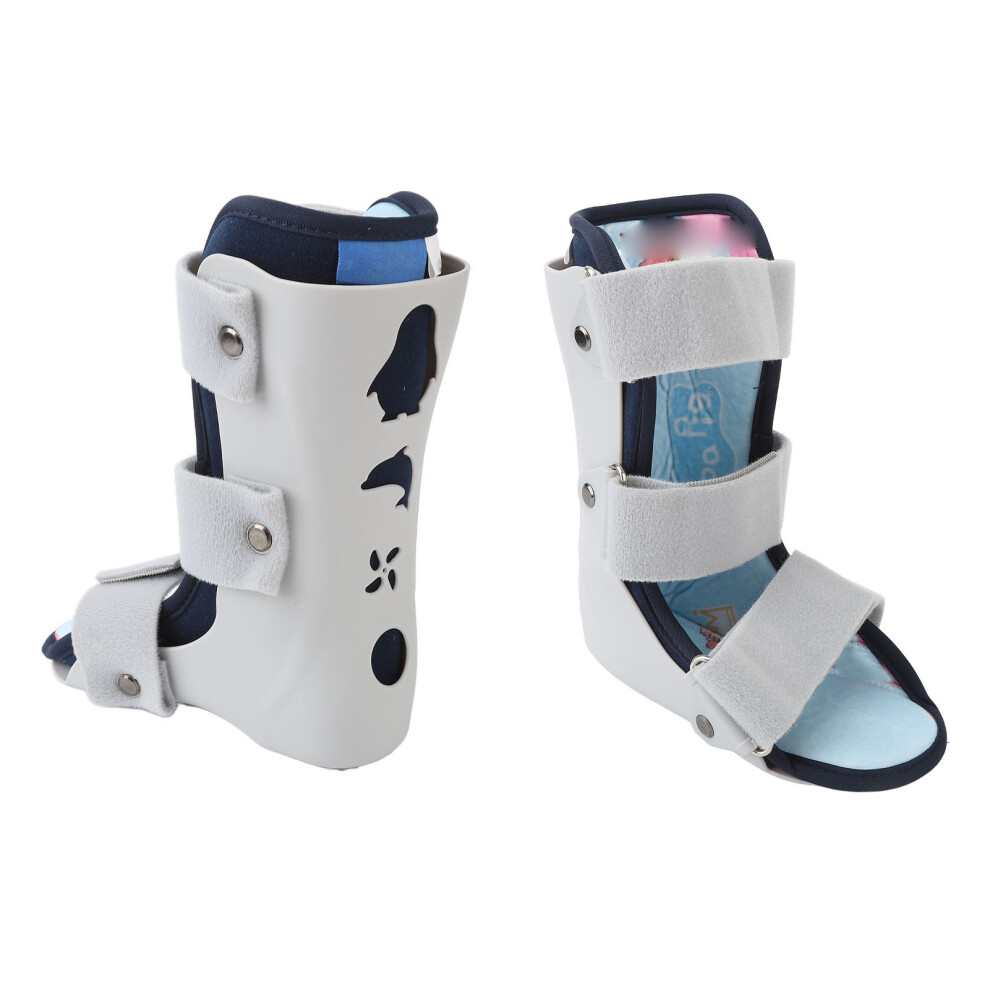 Kids Adjustable Breathable Ankle Brace for Injured Foot, Size S