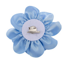 Mooie stoffen bloem-reversspeld Delicate broche-sieraden-Blauw