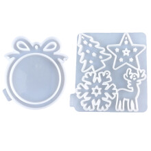 2pcs Christmas Decorations Mold Set Jewelry Making Tool for