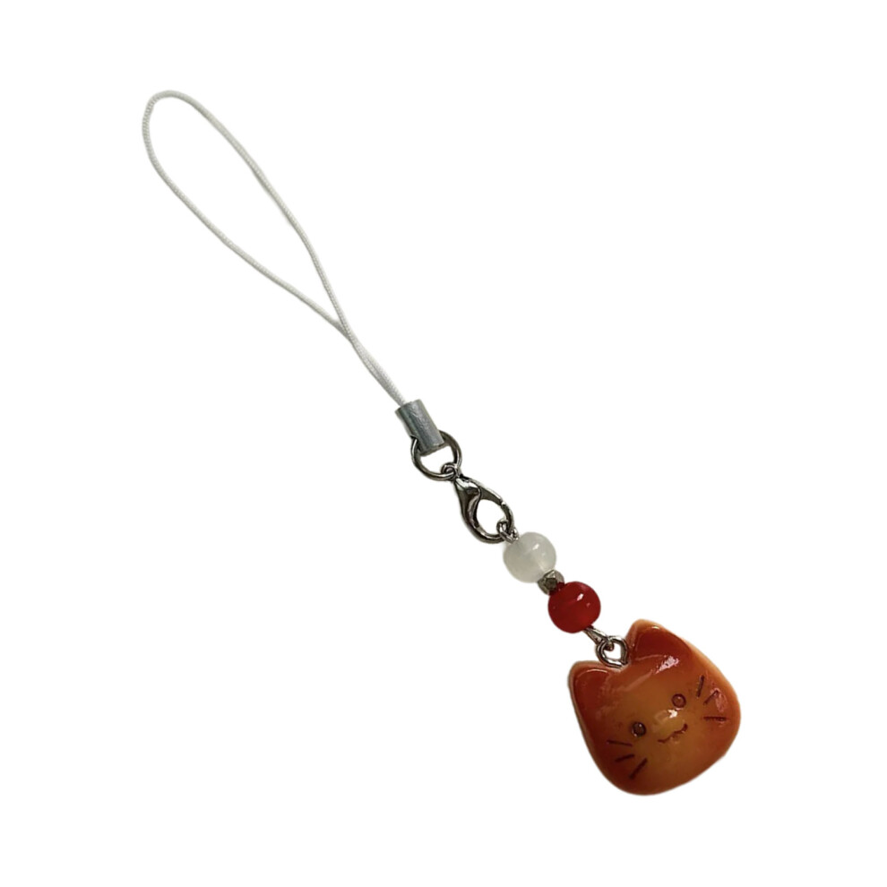 Sweet Cartoon Cat Bead Hangings Pendant Phone Strap-Lanyard 1 7732000818967