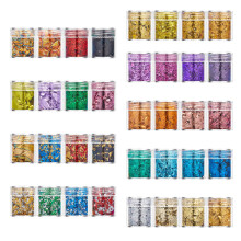 Glitzerndes Folienpapier mit schillernden Goldflocken-36 Farben