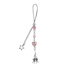 Einzigartiger Perlen-Telefonanhänger, modischer-Rosa Abschnitt 1
