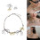 Collier/boucles d'oreilles élégants avec pendentif nœud-collier 3