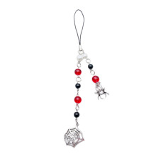 Unique Beaded Phone Pendant Fashionable Keyring-Red Section 2
