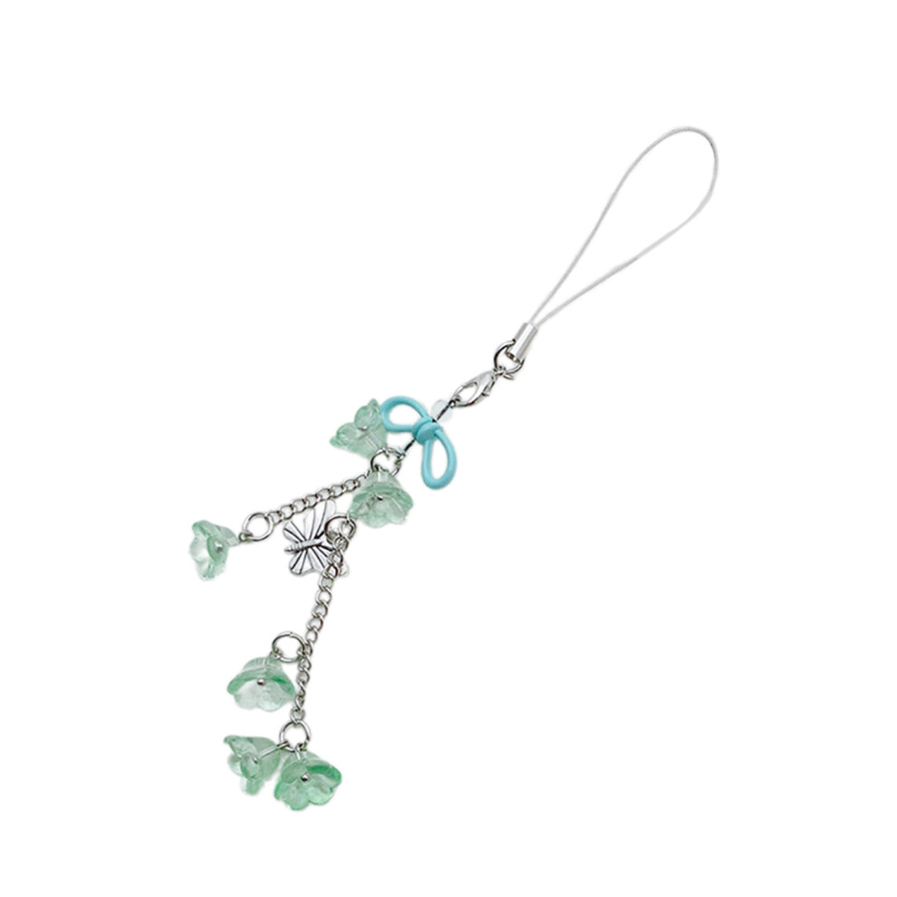 Flower Phone Charm Lilys Of The Valley Camera Pendant- Green 7732000820847