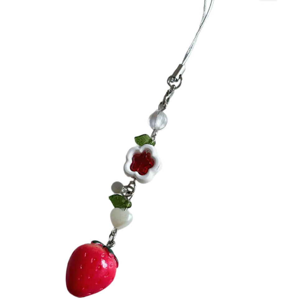Stylish Strawberry Phone Charm Strawberry Pendant-Style B 7732000821110