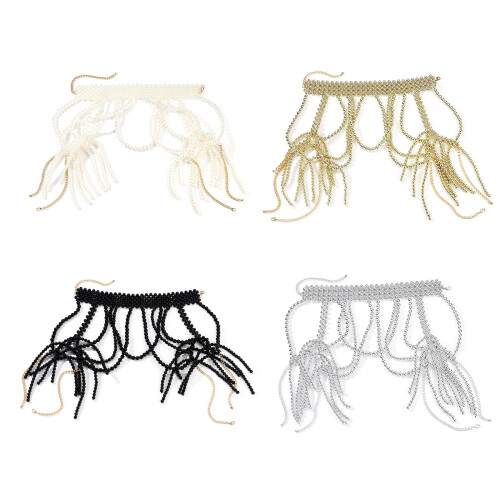 Stylish Shoulder Chain Accessory Elegant Body Chain for-Gold 1