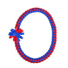 Collier de ruban de remise de diplĂ´me unique, corde-bleu rouge