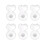Lève-boucles d'oreilles pour oreilles tombantes, 6 pièces, 1