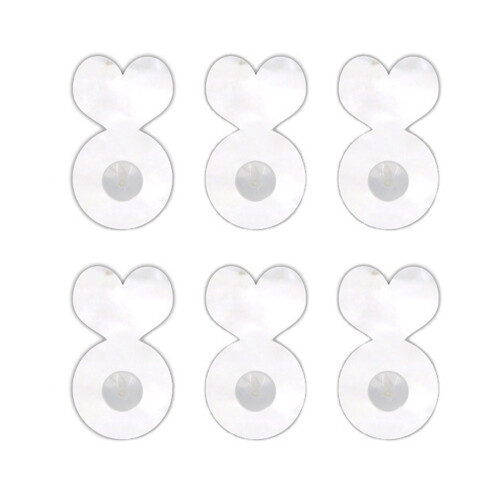 Ensemble de 6 supports de lobe d'oreille, élégant, réglable,
