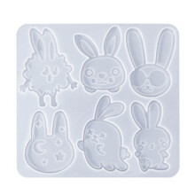 Convenient Hair Accessories Mold Clear Animal Features-rabbit 1