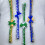 Collier ras du cou tressé avec corde d'honneur, fleur-blanc vert 7