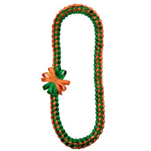 Collier ras du cou tressé avec corde d'honneur,-vert orangé