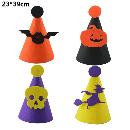 Παιδικό καπέλο μάγισσας για πάρτι Halloween, αστεία στολή με αρθρωτά κουμπώματα για 1