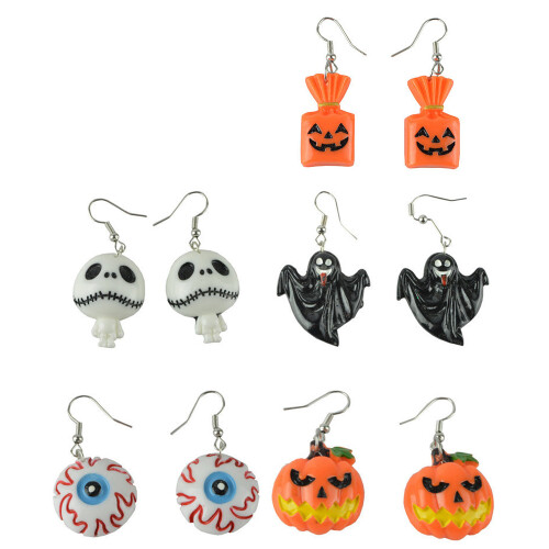Μπομπονιέρες για πάρτι για το Halloween, Τρομακτικά σκουλαρίκια Halloween με θέμα το Halloween,