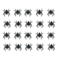 Kammottava sisustus, realistinen muotoilu muovihämähäkkejä, selkäpiitä karmivia tekohämähäkkejä halloween-koristeisiin, juhlatarvikkeita