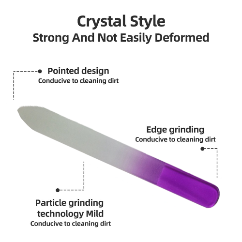 Crystal Elegance, ο απόλυτος σύντροφος περιποίησης νυχιών σας, φορητή γυάλινη λίμα 2