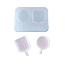 Mini plateau à Dessert, moule en résine UV pour fêtes-6 styles