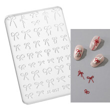 Vlinder Embossing Nail Art Mold 3D Siliconen Carving Mold-JT057