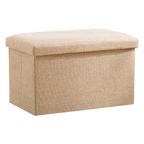 Klappbarer Ottoman mit Stoffaufbewahrung,