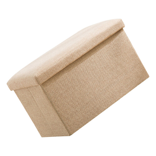 Klappbarer Ottoman mit Stoffaufbewahrung, 2