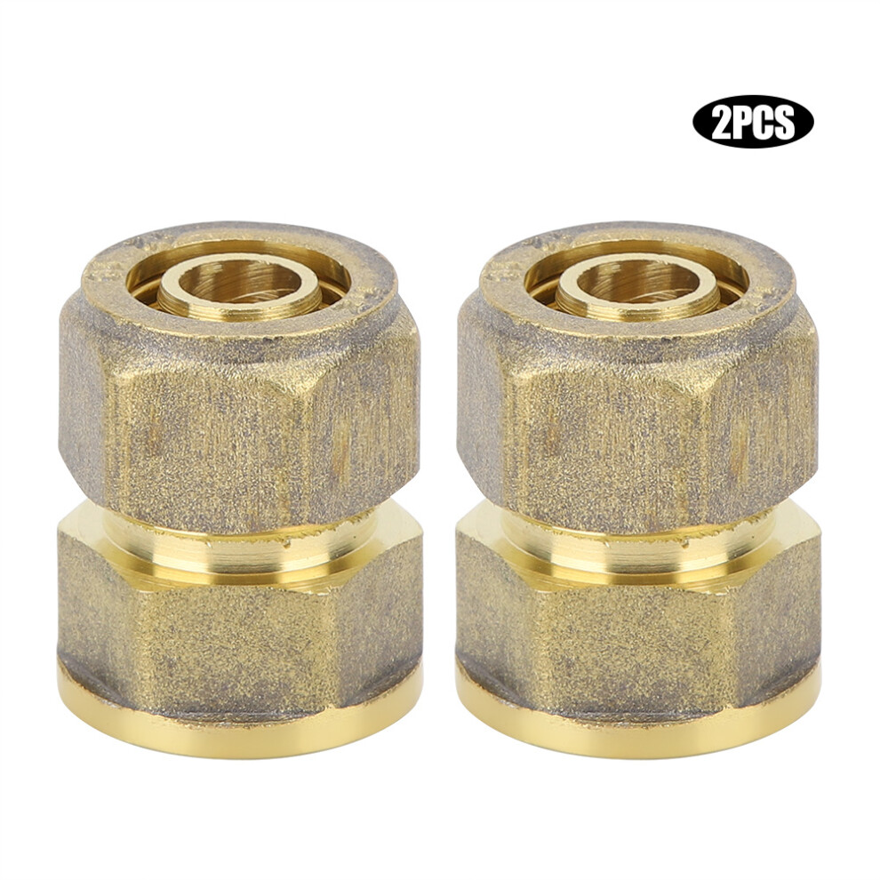 Compression Tube Pipe Fitting, Brass Compression Union For Connecting Two Tubes, Corrosion Resistance High Temperature Ductility Low Magnetic 9340258765919