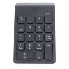 Wireless Number Pad BT5.0 Black 18 Keys, Battery Powered, 14x2x9cm