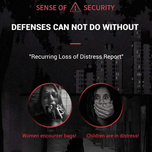 Αξεσουάρ αυτοάμυνας για γυναίκες και παιδιά, συναγερμός προσωπικής ασφάλειας, 2